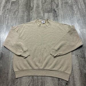 Vintage Y2K Tan Neutral Earth Tone Essential Sweatshirt